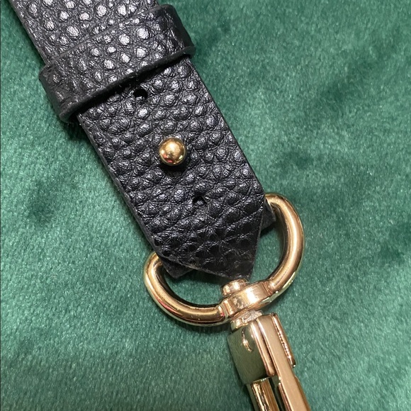 Black Faux Leather Wrist Lanyard and Card Holder Set - Picture 4 of 5